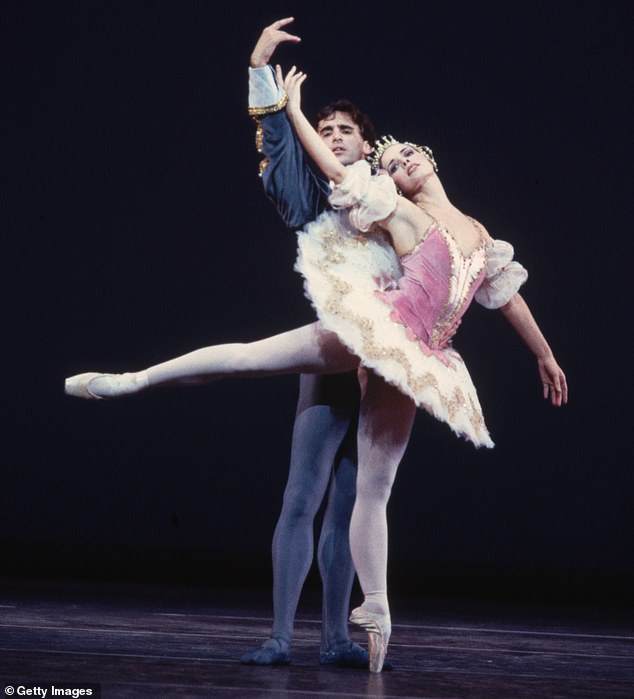 Pictured: Darcy Bussell and Zoltan Solymosi in the Royal Ballet's production of Raymonda