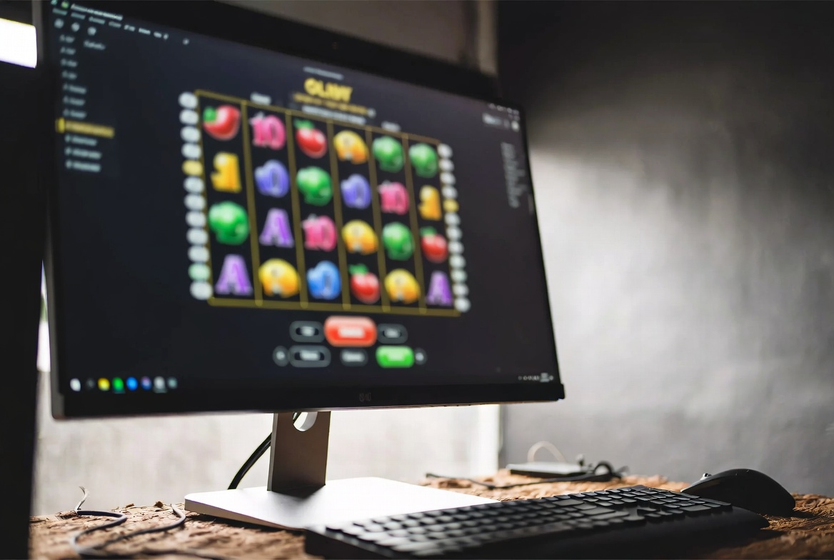 Casino chips staged like a theater spotlight